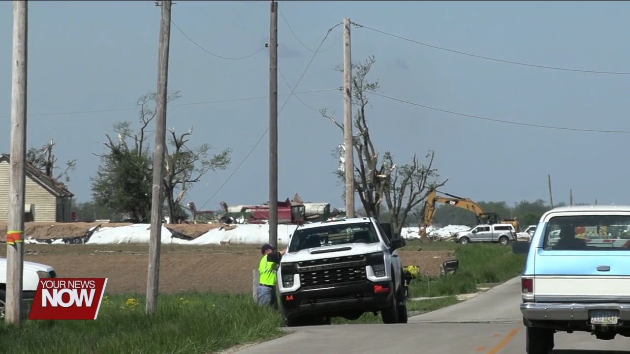Officials working on assessments of tornado damage in Mercer and Auglaize counties